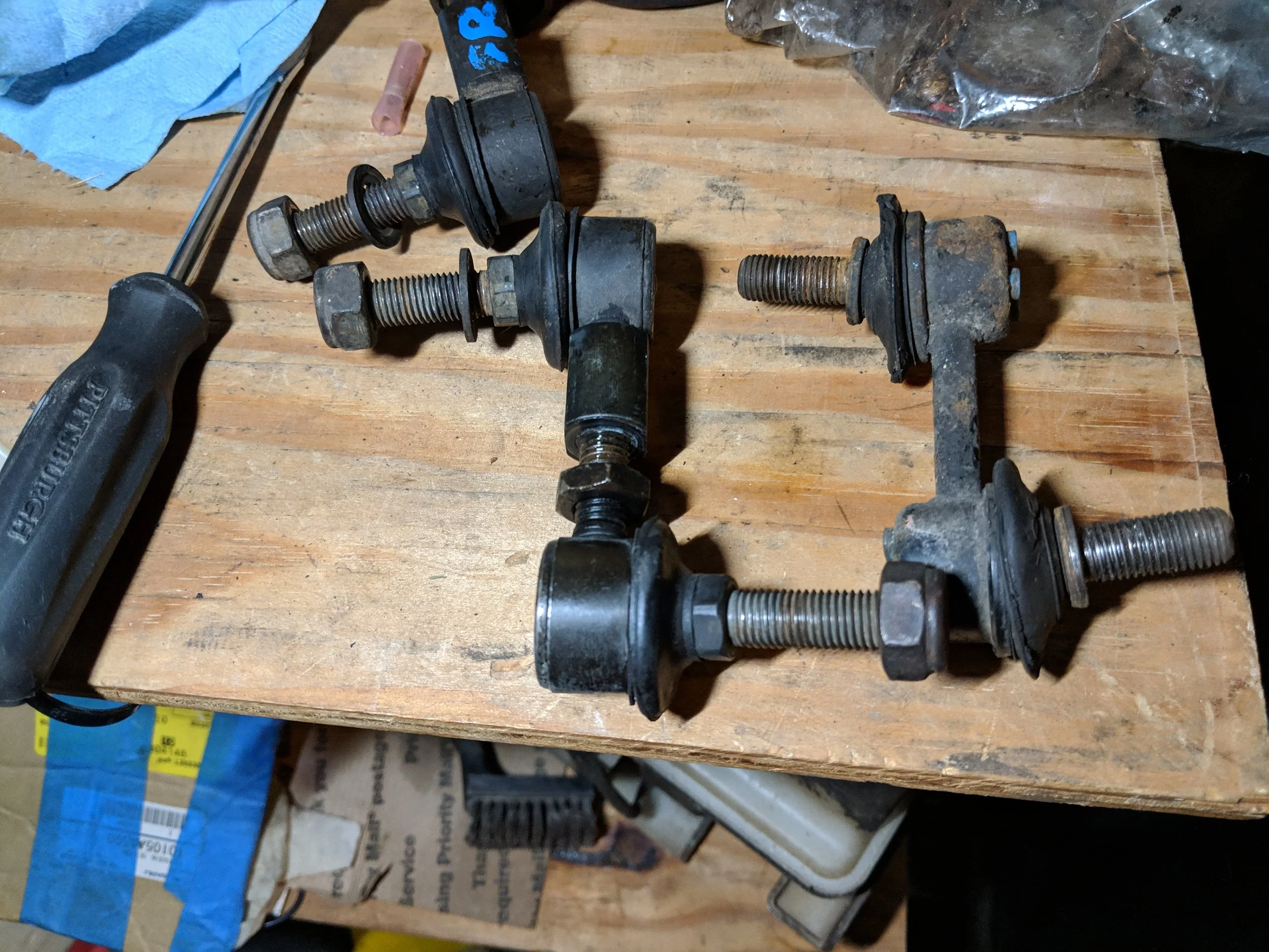 Adjustable front end links! Adjustable for all vehicles from slammed to lifted! 