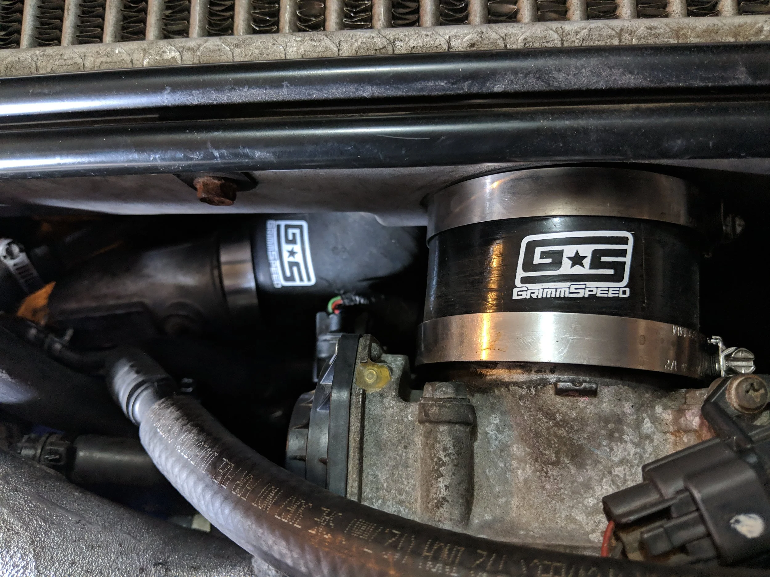 Hoses loosened on the throttle body hose.