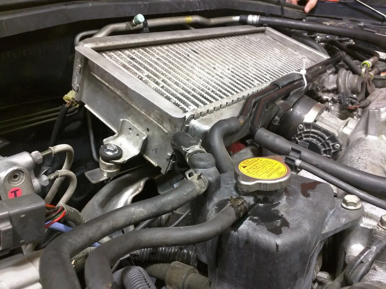 Getting it up and running! Using a few more zip ties to keep the tmic and metal lines from rattling/rubbing.