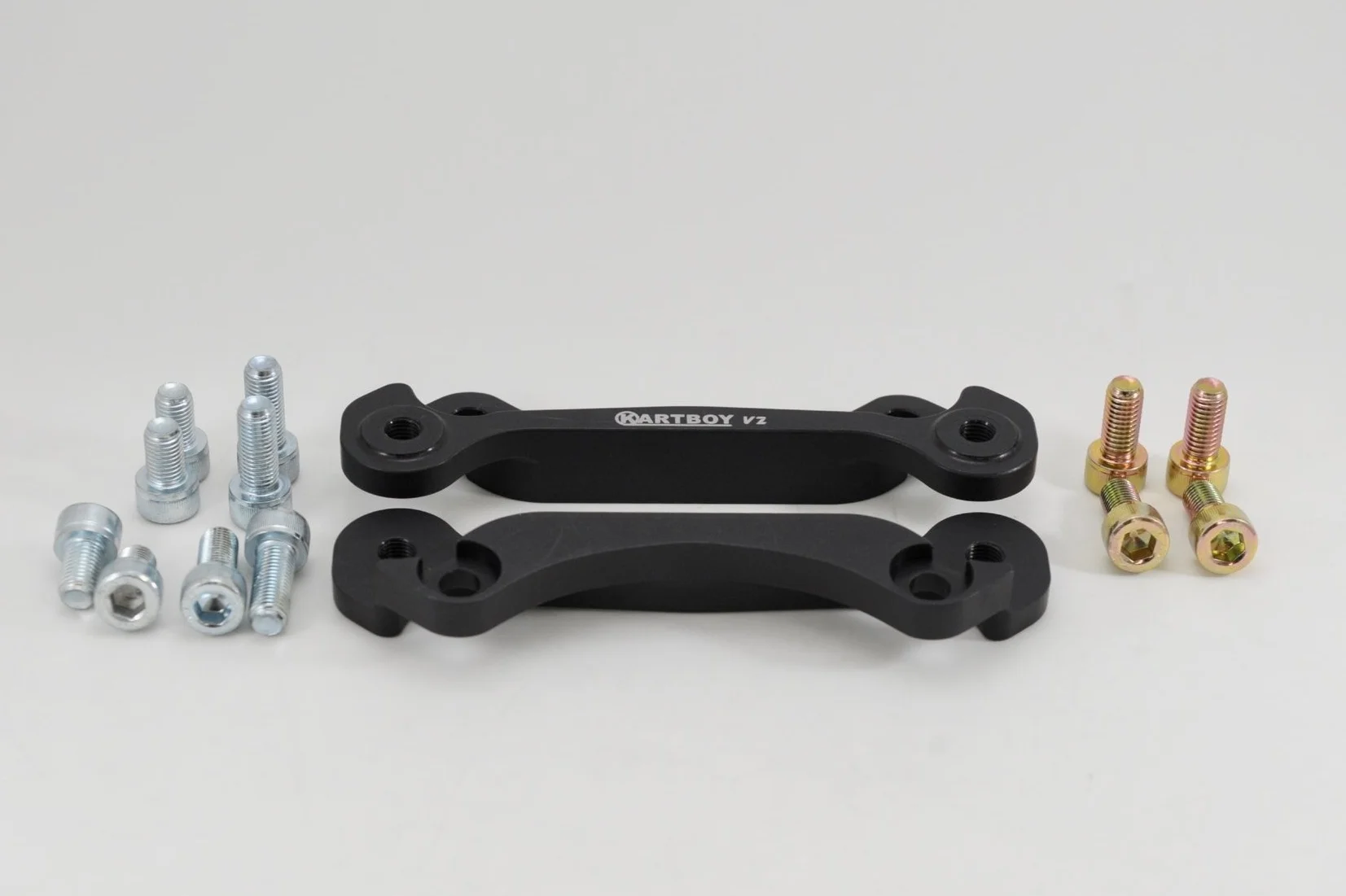 There are many companies out there that sell these brackets. I forgot to take a photo of mine but they were used and what I assume are Kartboy adapters.