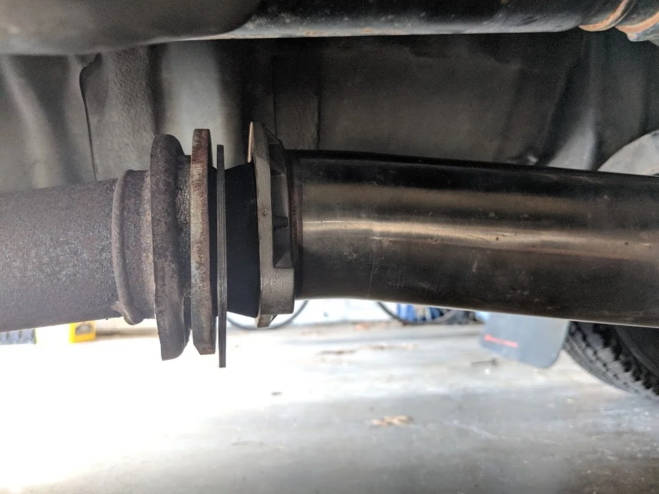 Bolts not installed with everything lined up and ready to bolt together.