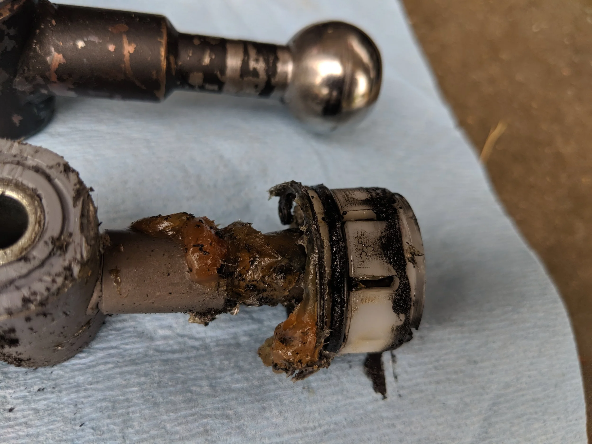 We go ahead and transfer that grease too. If you like you can always replace it but looks pretty good to me!