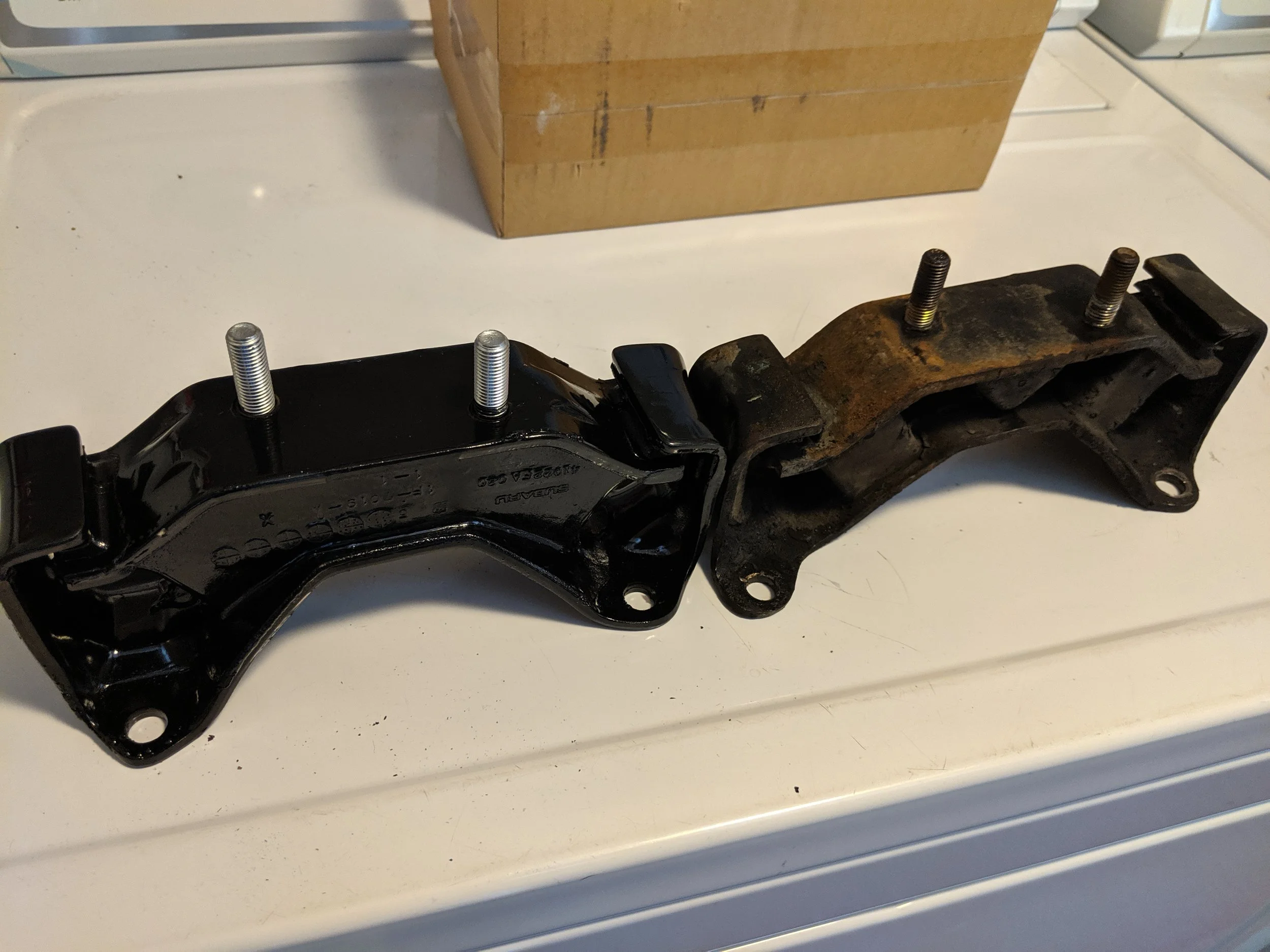 New vs old! The new Group N mount has a lot more meat to it.