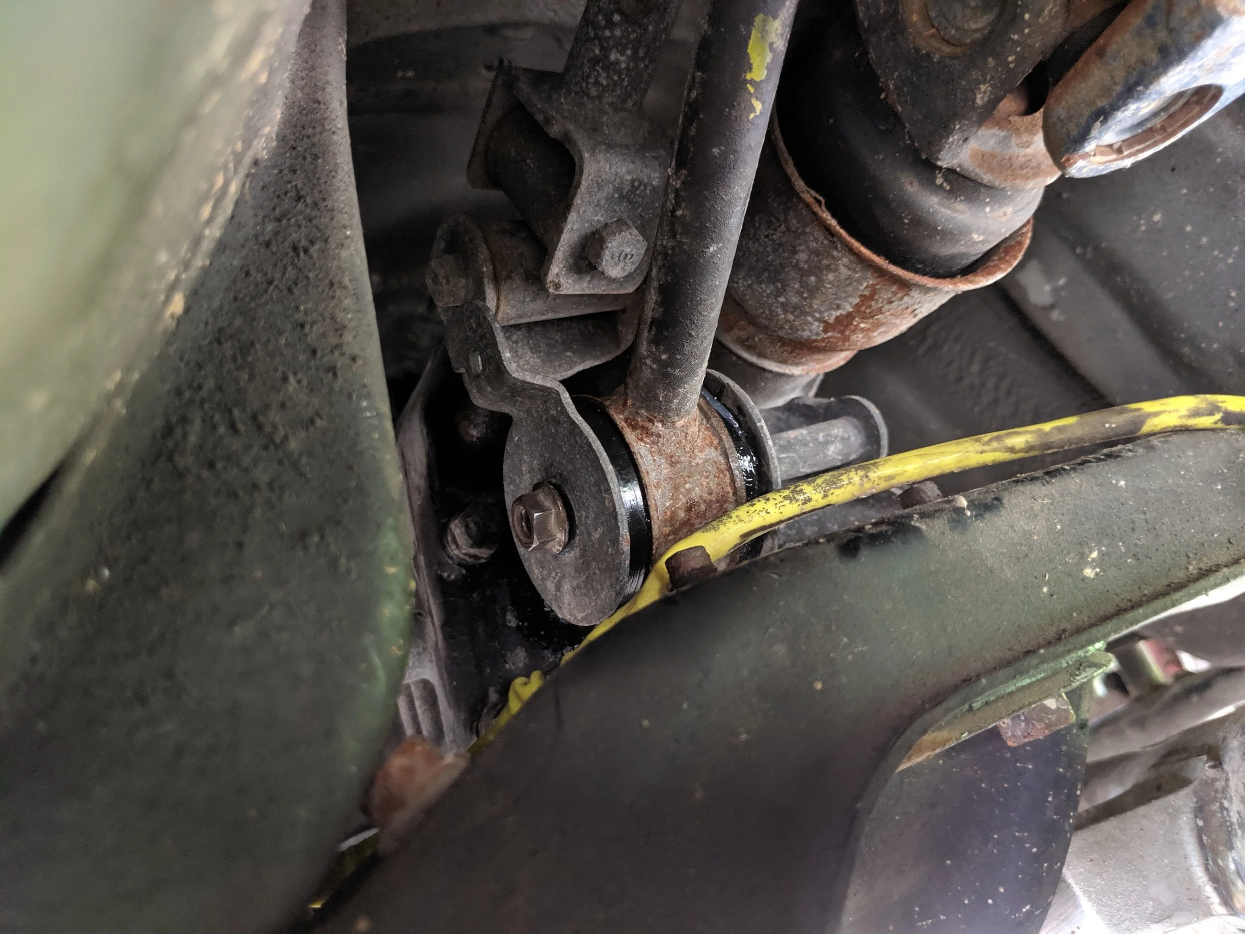Run this nut down and this is complete. Put the shift level back in and you are ready to shift.