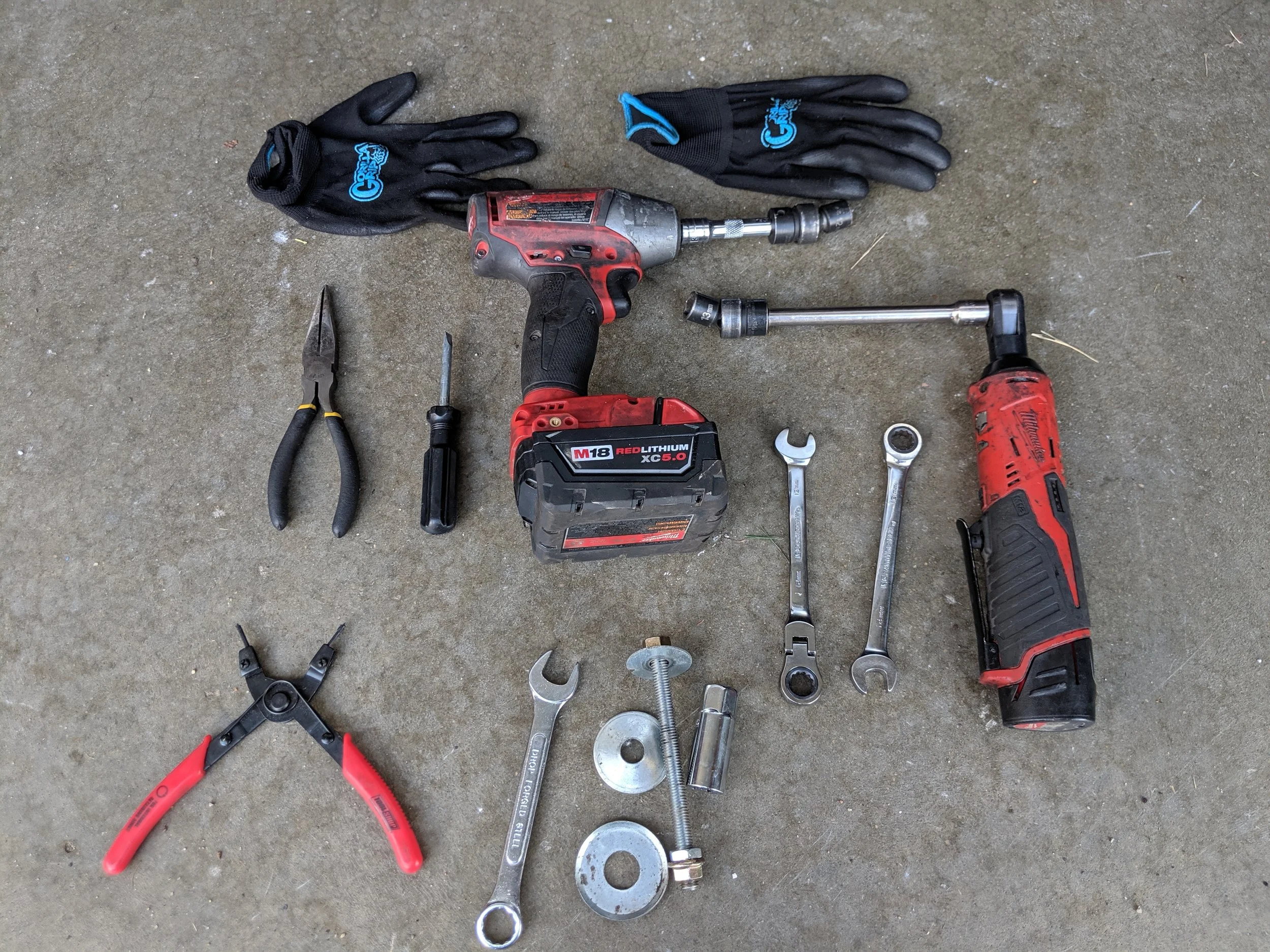 Whenever there is a need for a 3/8ths sized tool, you will find my Milwaukee 3/8ths impact in the mix.