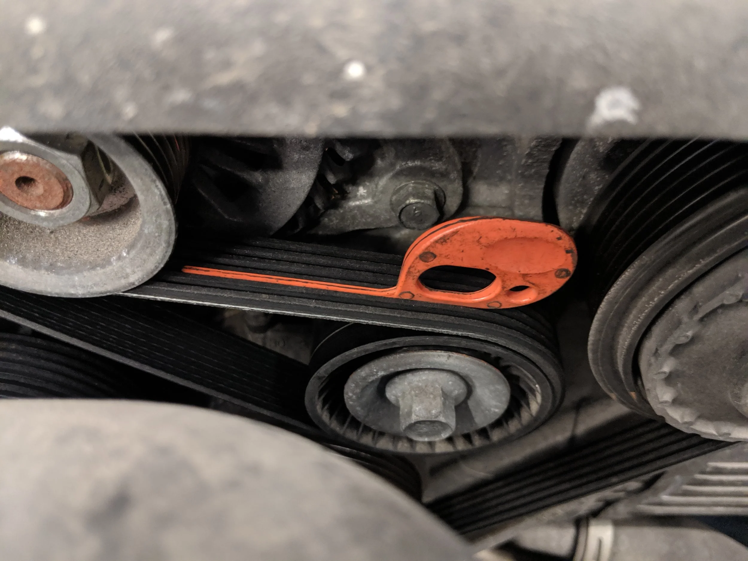 A belt measuring tool can tell you the depth of your belt ribs. A belt rib that is too worn away can cause excess wear on your pulley bearings, which could cause their failure.