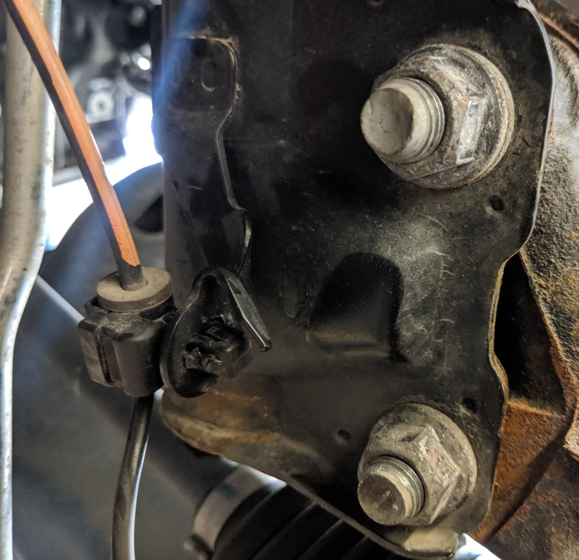 Abs clip or bolt determined by your vehicle. Disconnect this.
