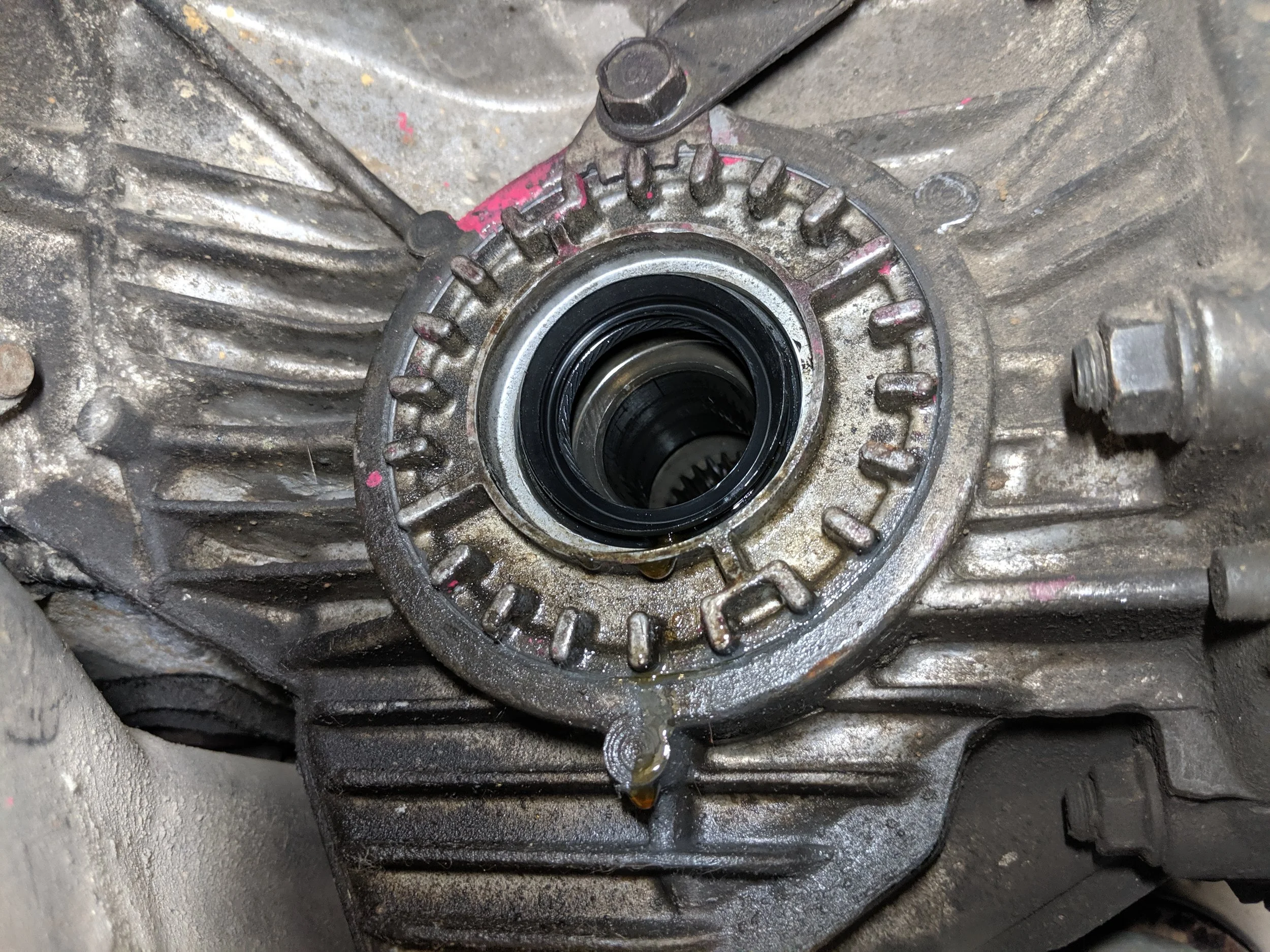 Leaky seal… Ready to be removed.