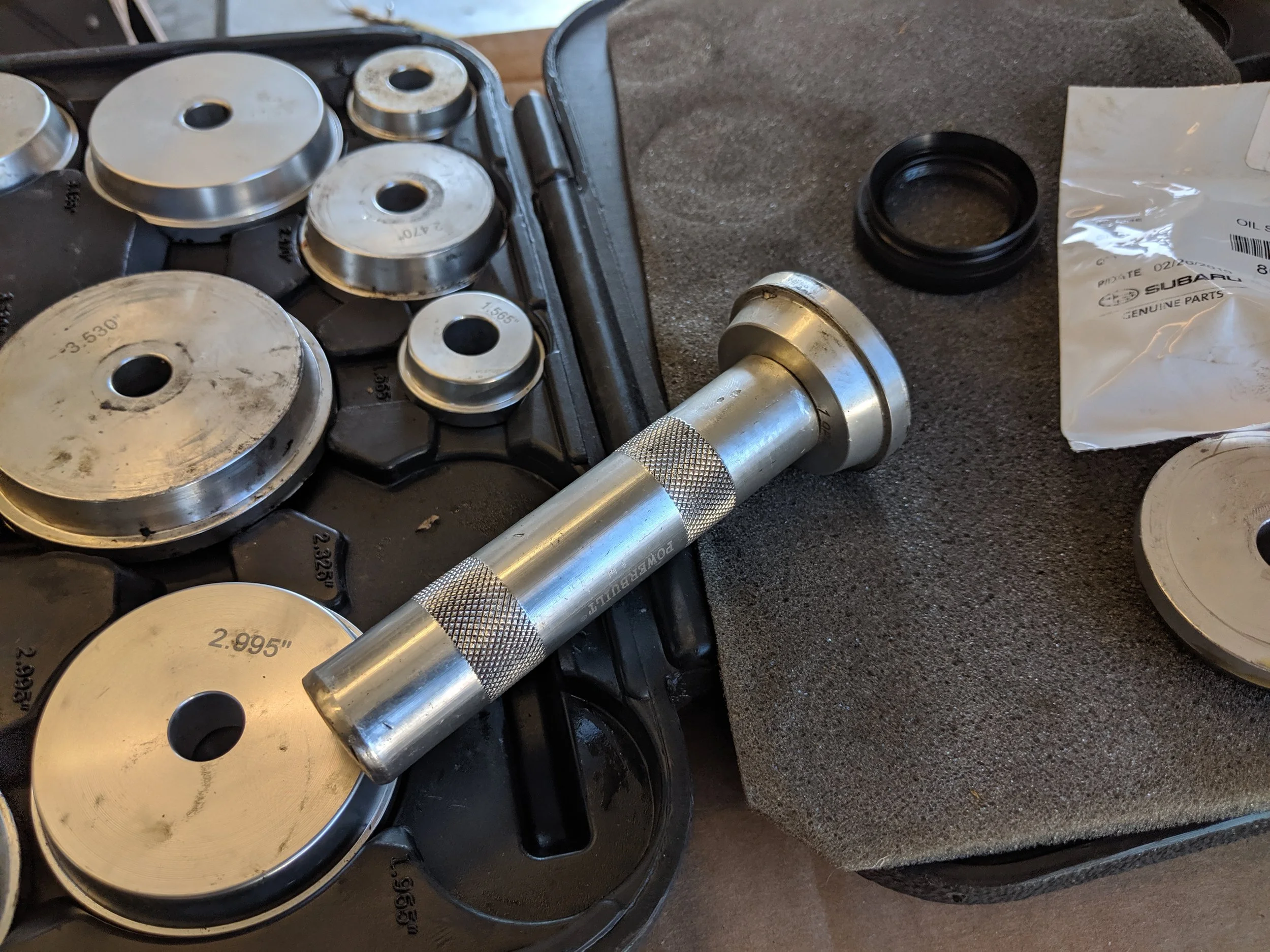 Our driver assembled we can now install the seal.