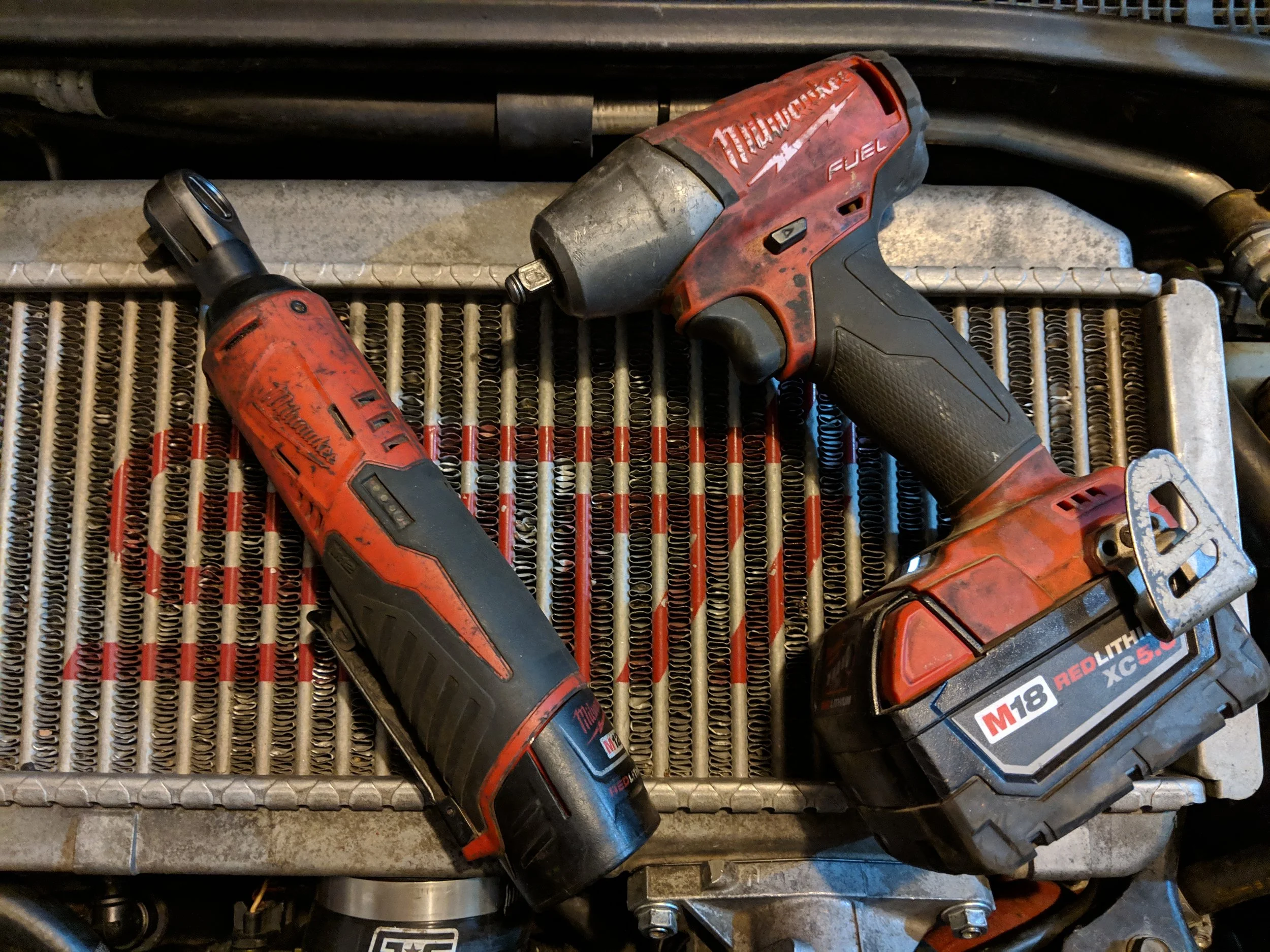 Milwaukee 3/8ths electric ratchet Milwaukee 3/8ths impact gun