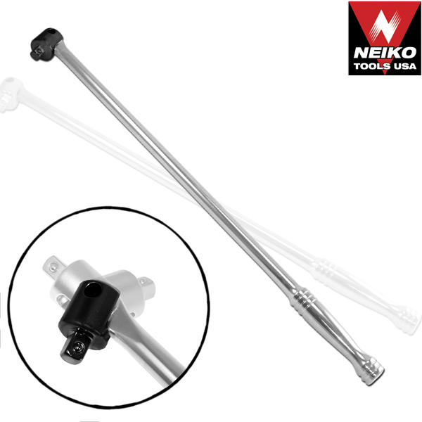 Neiko 00206A 1/2 Inch Drive Premium Breaker Bar, 24" Length