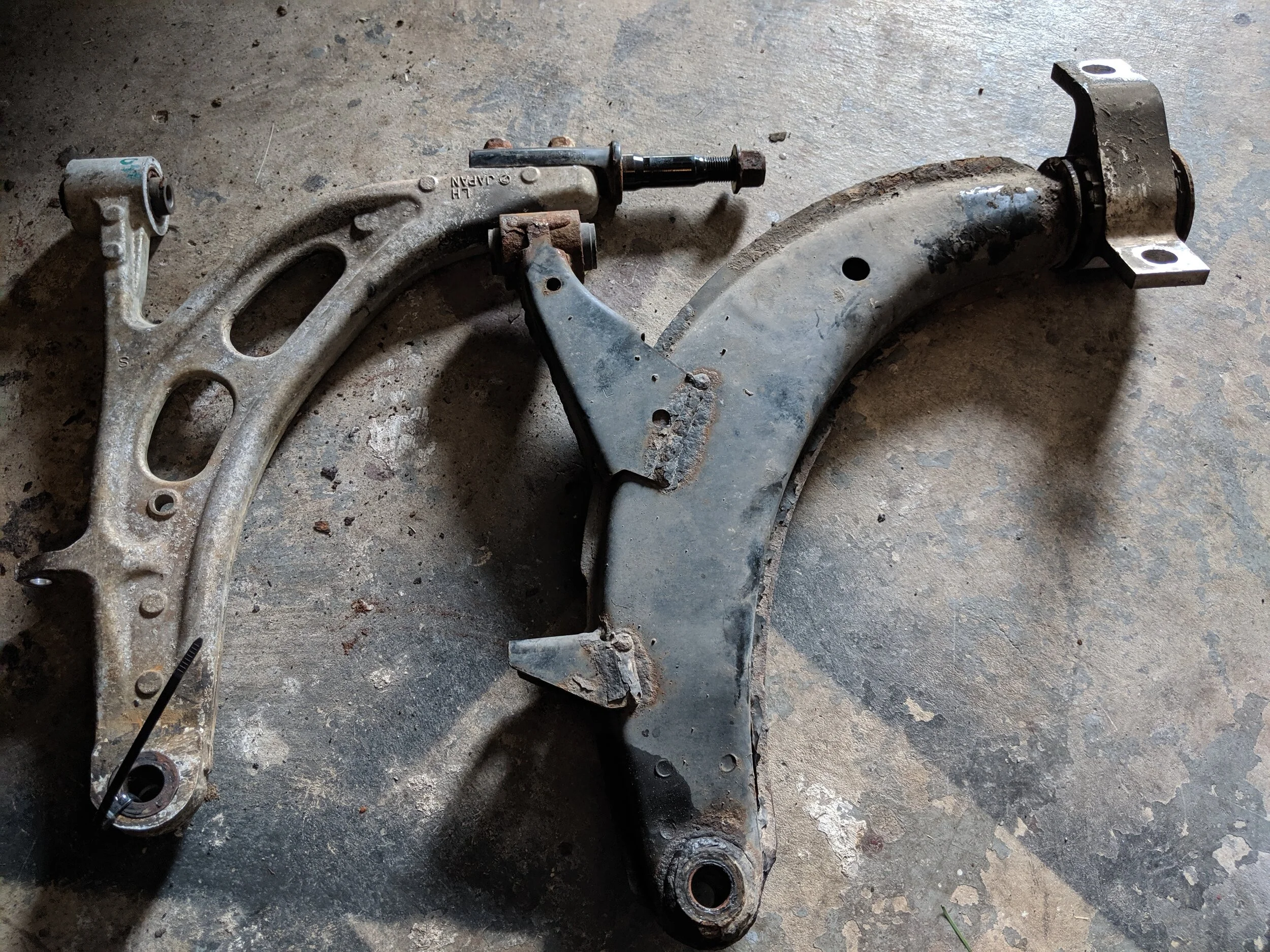 Here we go with aluminum Sti unit vs the standard Forester steel unit.