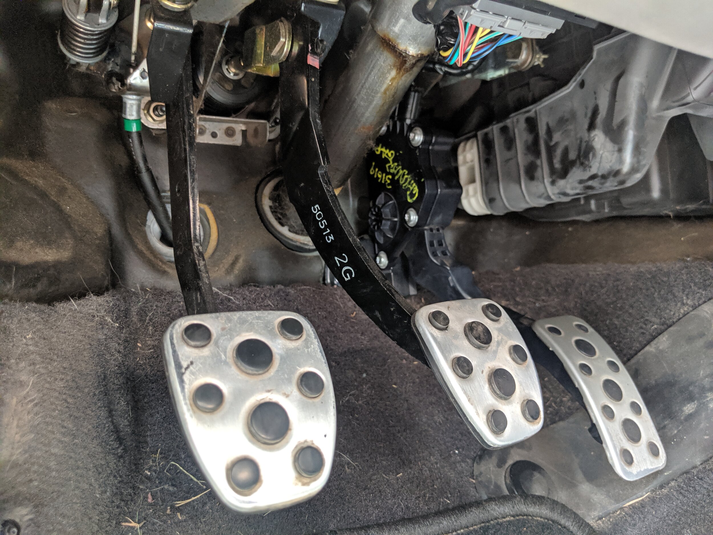 Aluminum Sport Clutch Gas Brake pedals Cover 