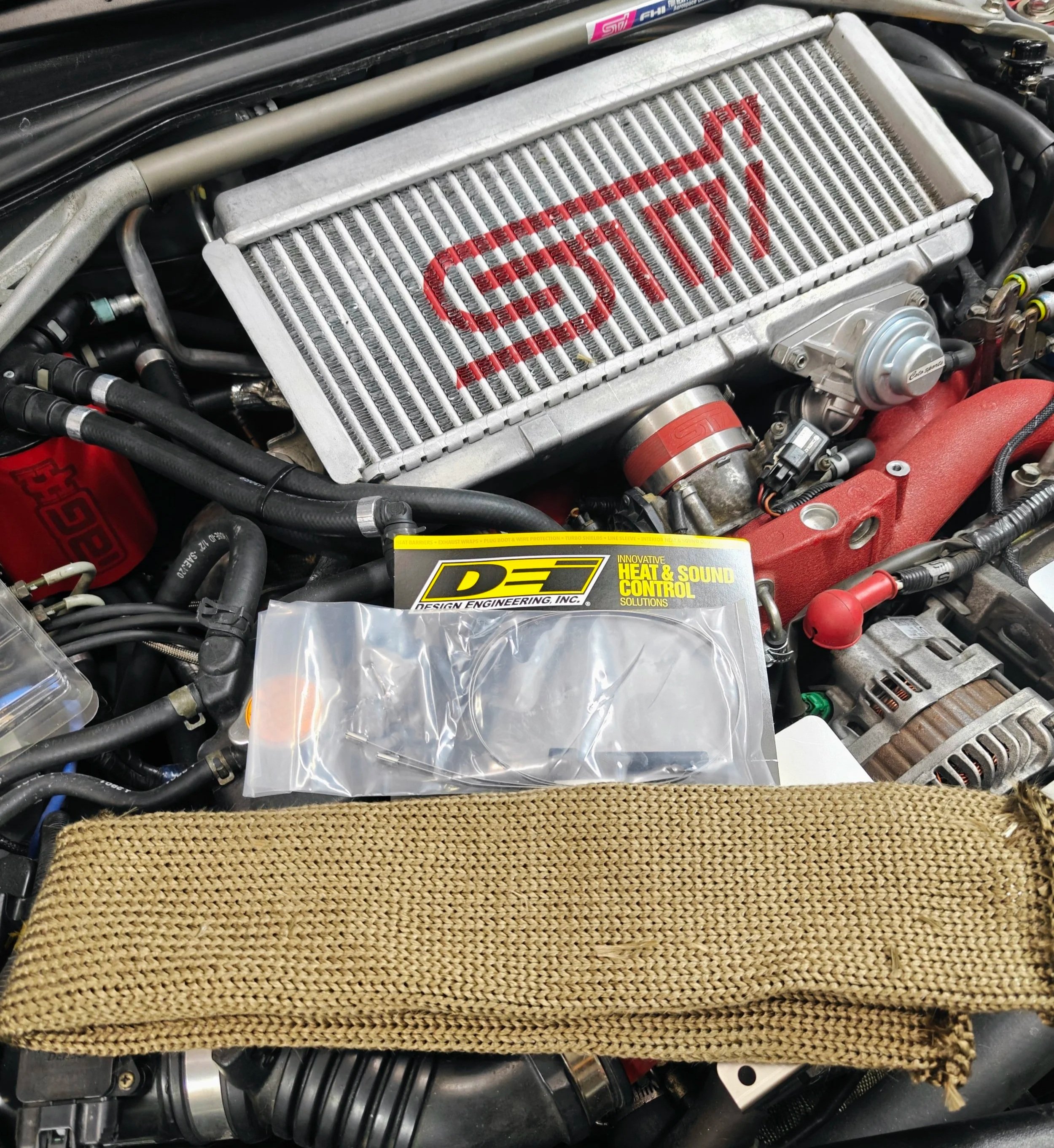 DEI titanium knit exhaust sleeve. How to keep the keep in your downpipe!