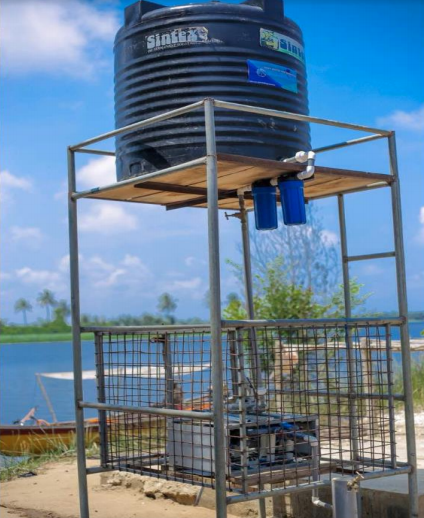  Installation of the NUF 500 in a rural community in Ghana 