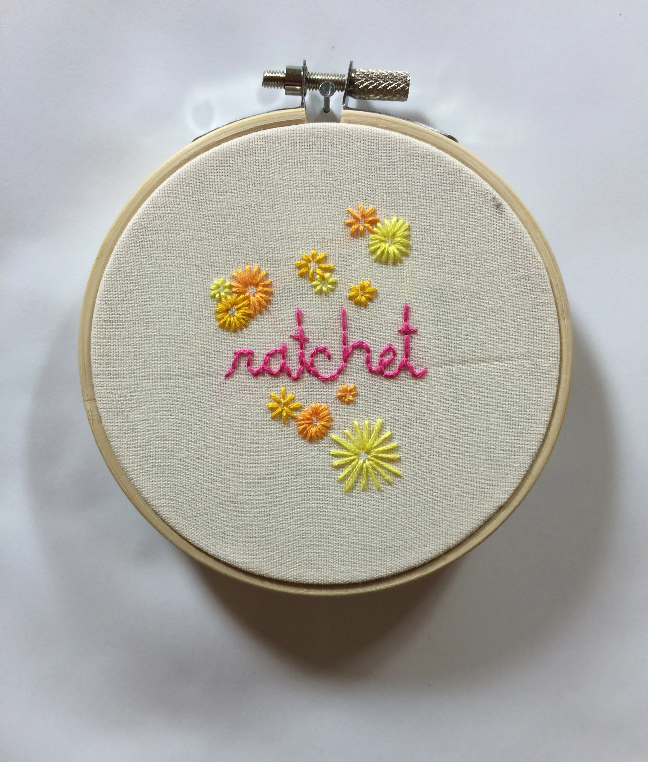 Ratchet 2015 4” embroidery