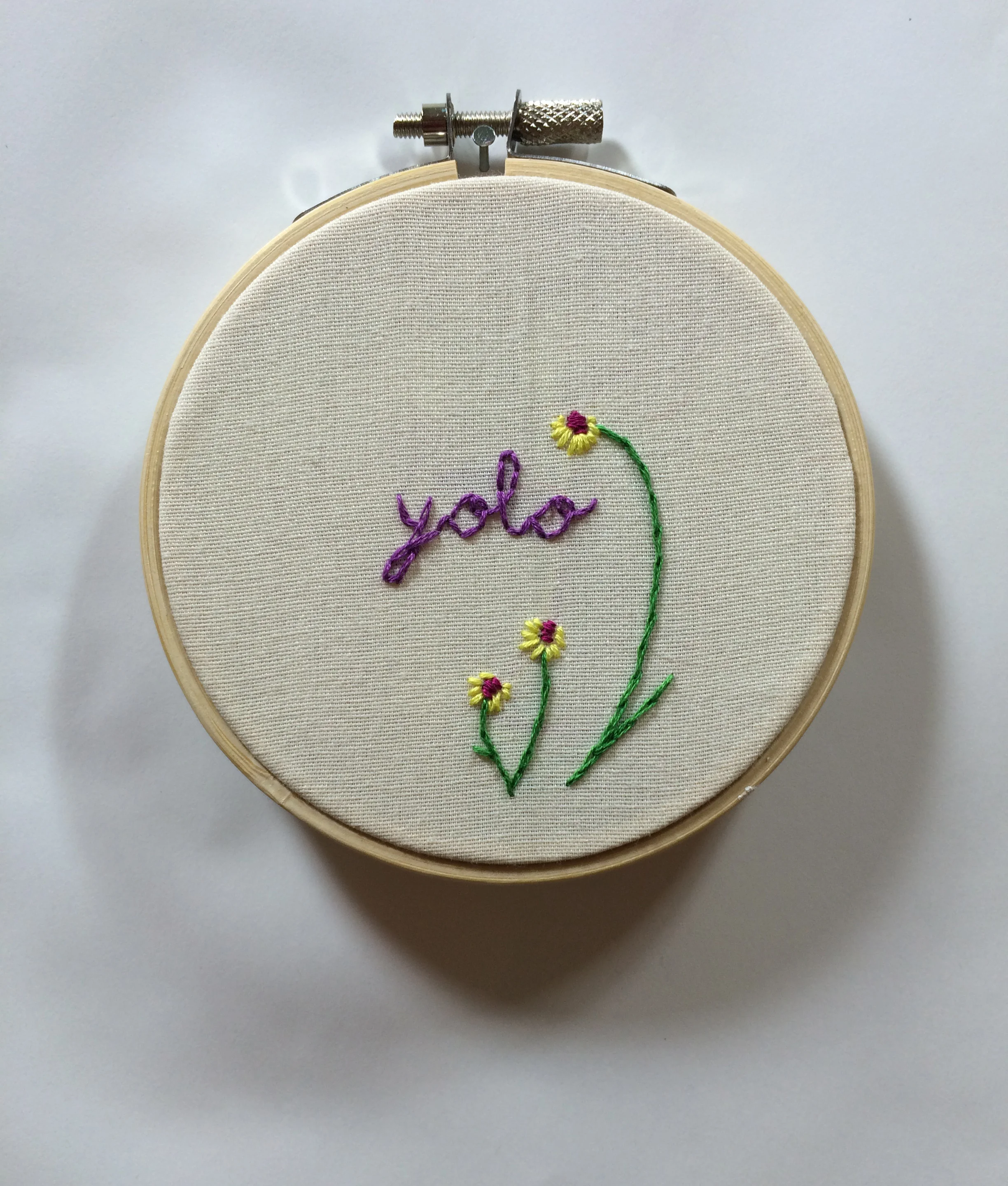 Yolo 2015 4” embroidery