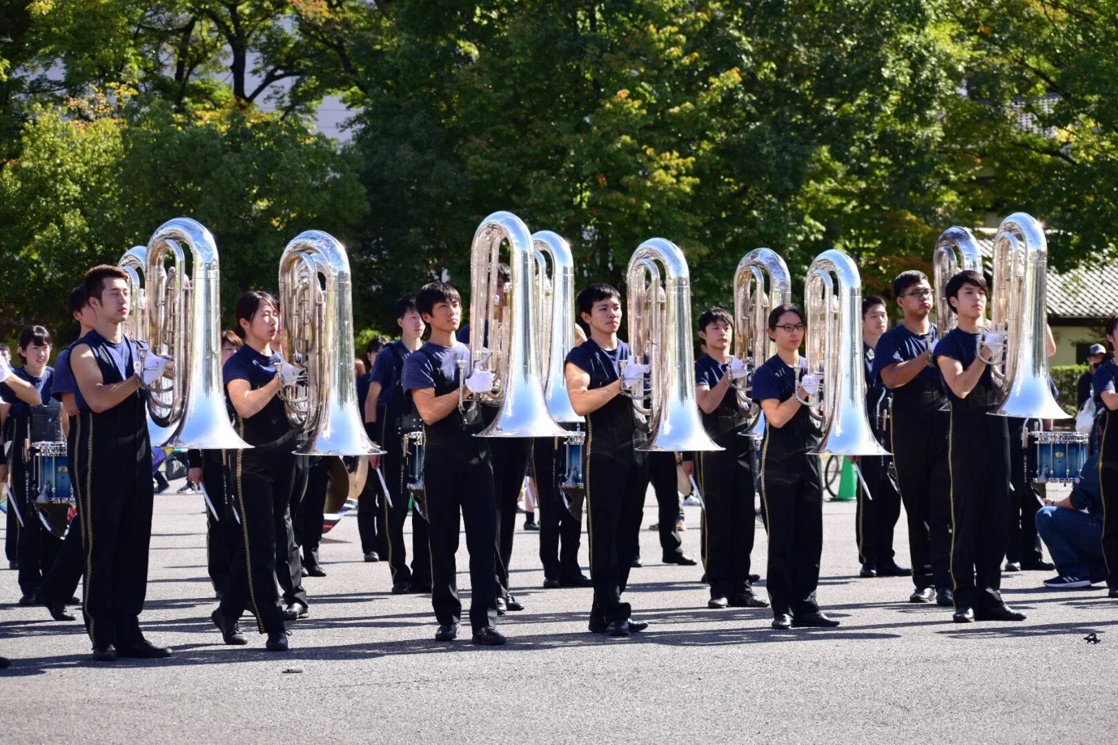 私の人生の半分やっていたマーチングの写真が1番私らしく、今の私の原動力になっていると思います。
