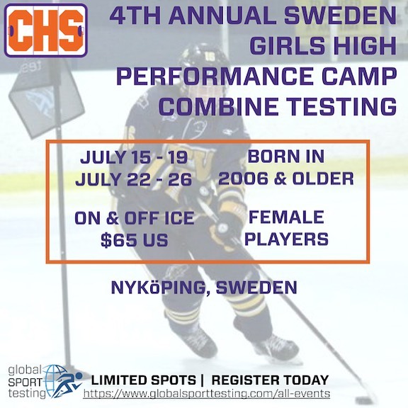 Our team is going to EUROPE! We will be making stops in Sweden, Czech Republic &amp; Denmark. Come find us! .
July 15 &amp; 22 @collegehockeyshowcases Girls High Performance Camp 
July 20 &amp; 21 @ckm_sports_management &amp; @warriorhky Hockey Skill