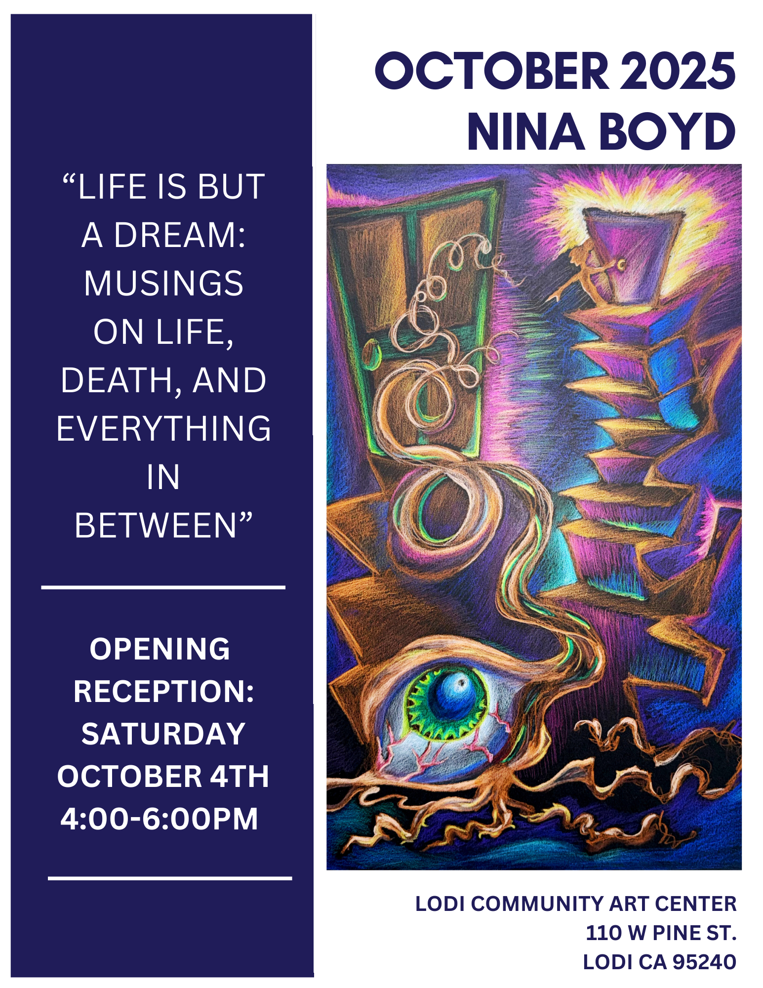 Come out to my show! October 2025: "Life is But a Dream"