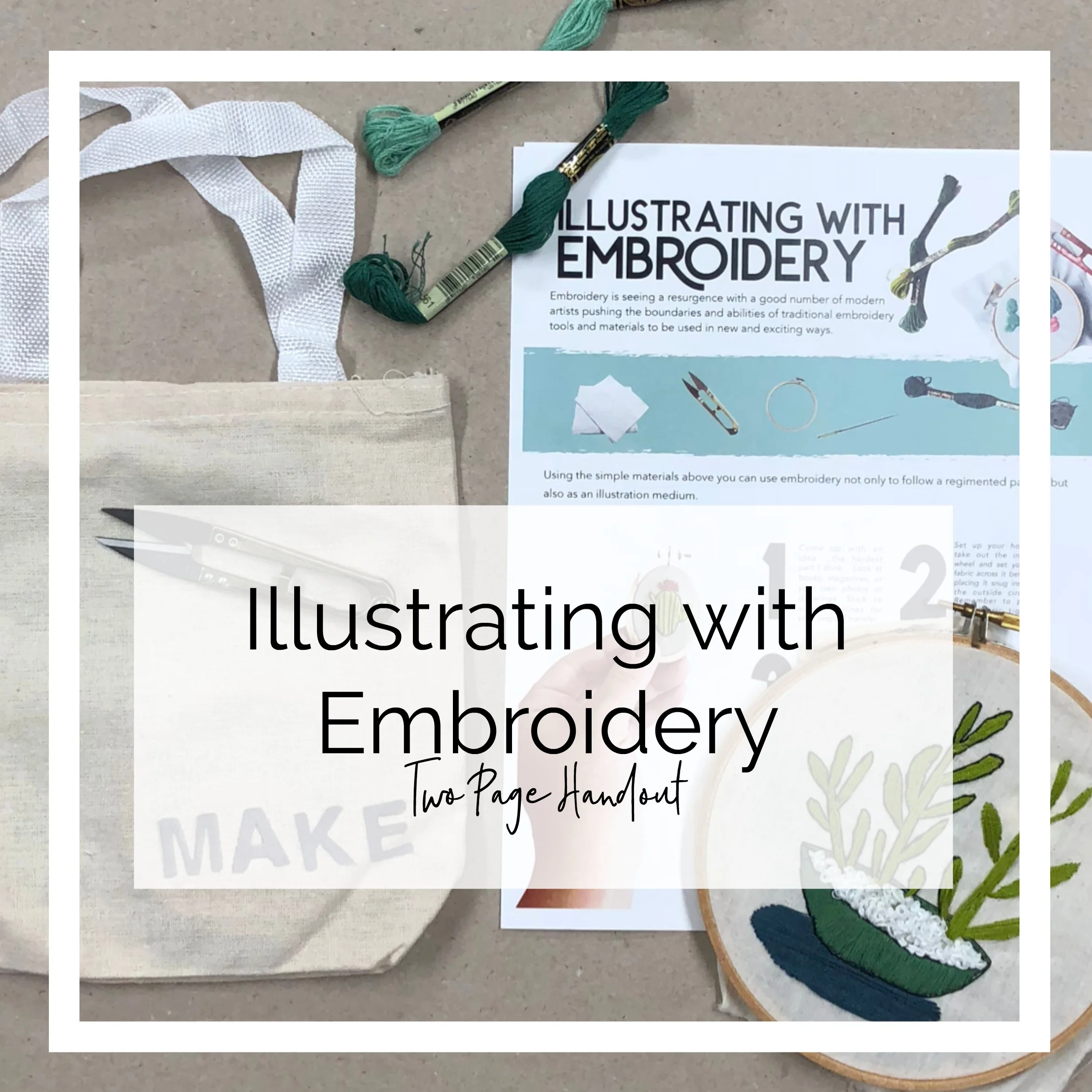Illustrating with Embroidery Handout
