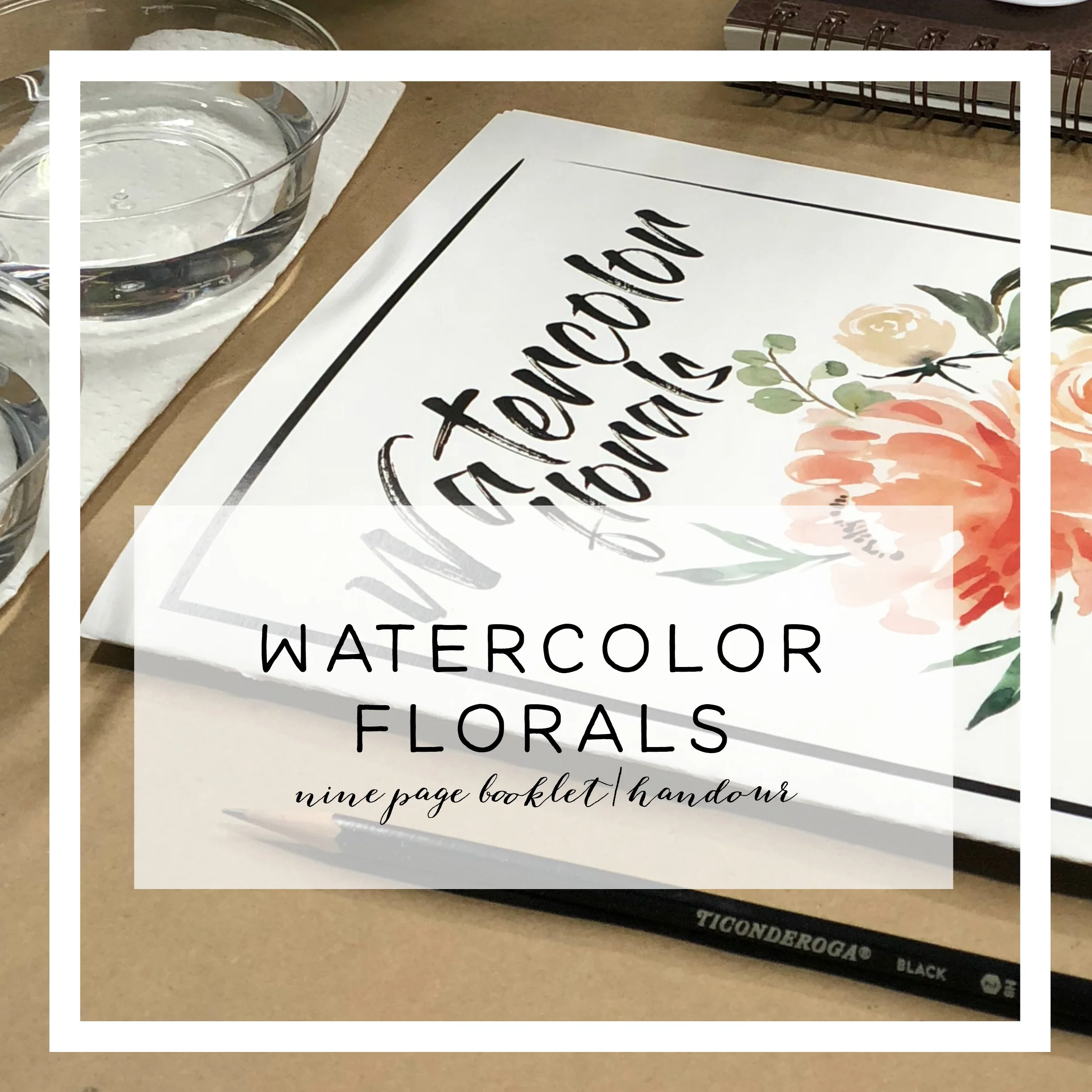 Watercolor Florals Booklet