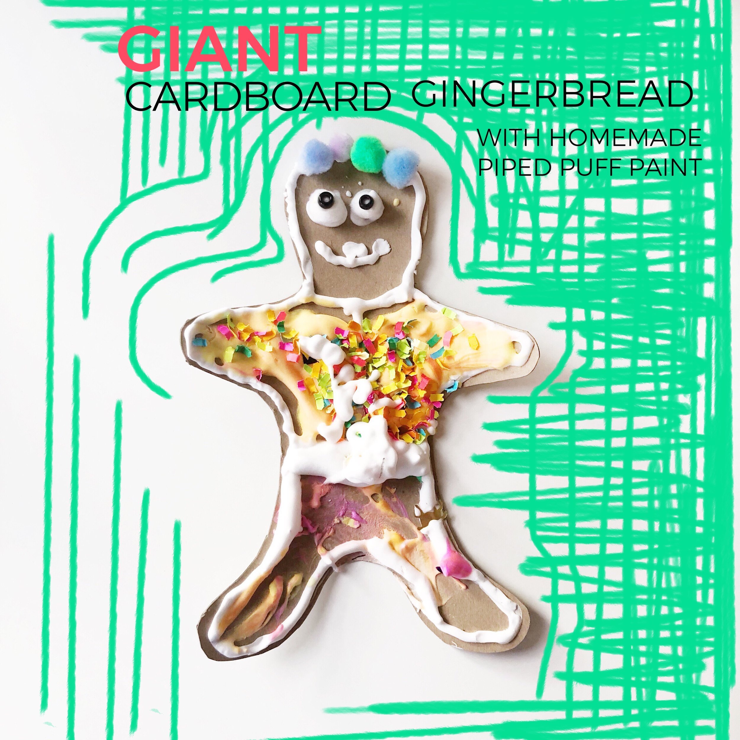 Giant Cardboard Gingerbread