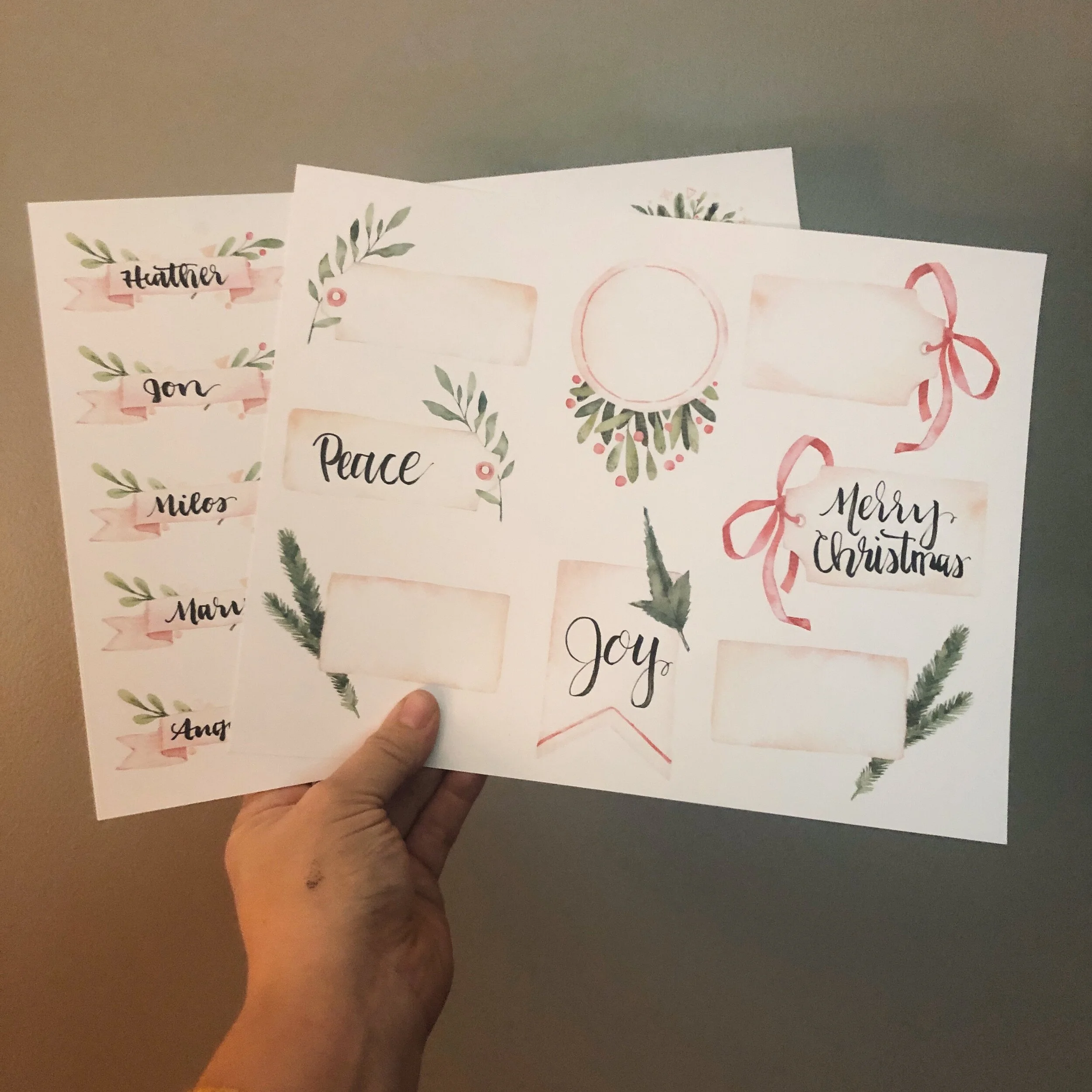 Holiday Brush Lettering Download