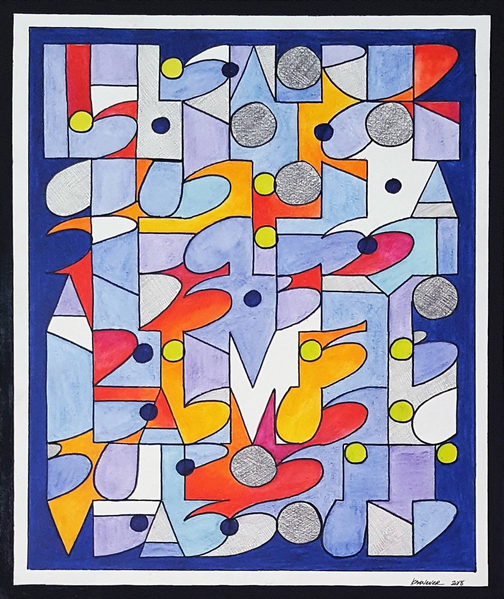 This Word is not Conclusion. A Species stands beyond – Invisible, as Music – But positive, as Sound — Emily Dickinson, from This World is not Conclusion , 15 x 18 inches, $185