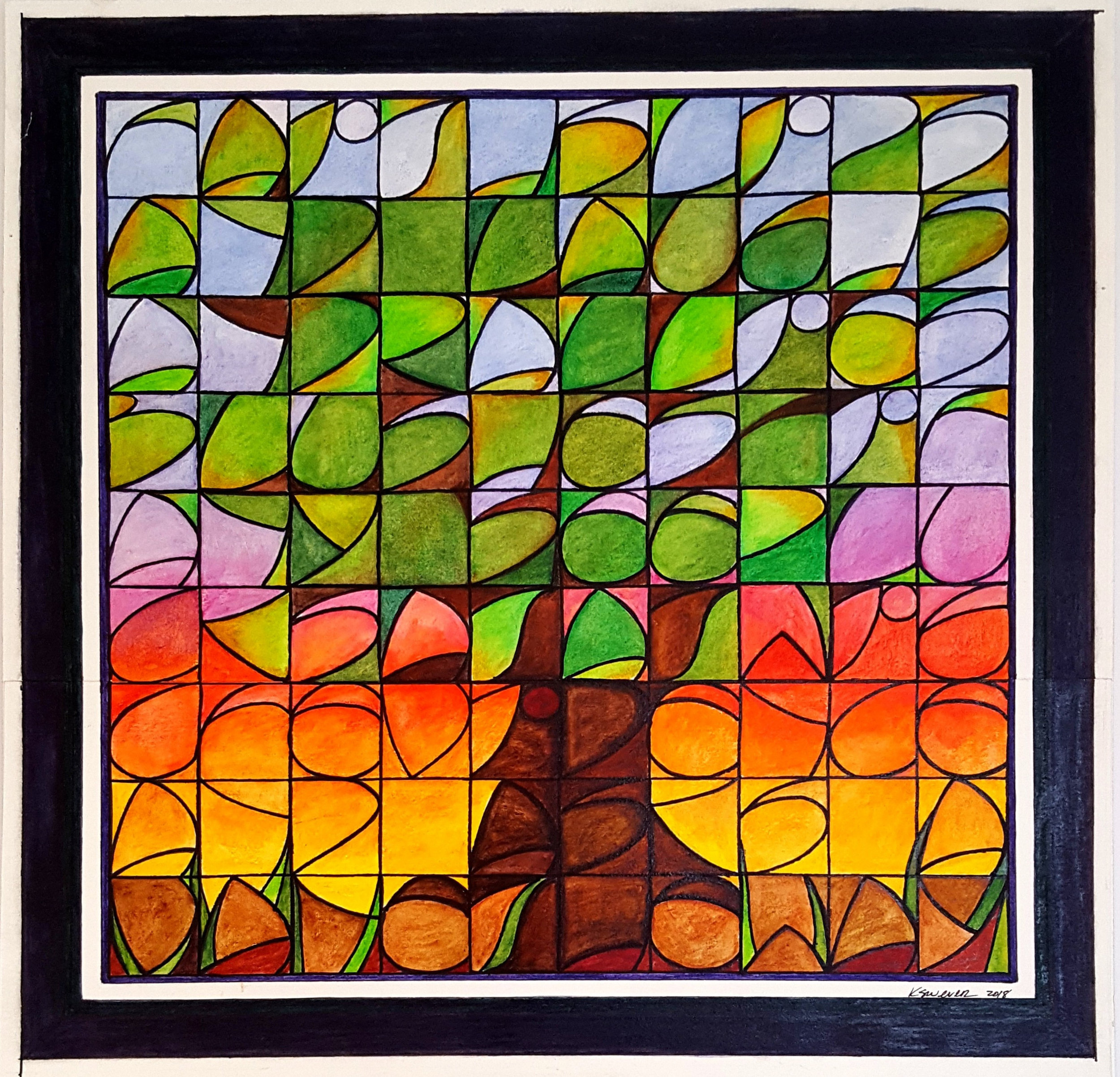 Faith slips — and laughs, and rallies — Blushes, if any see — Plucks at a Twig of Evidence — And asks, a Vane the Way — —Emily Dickinson, 18 x 18 inches , $250