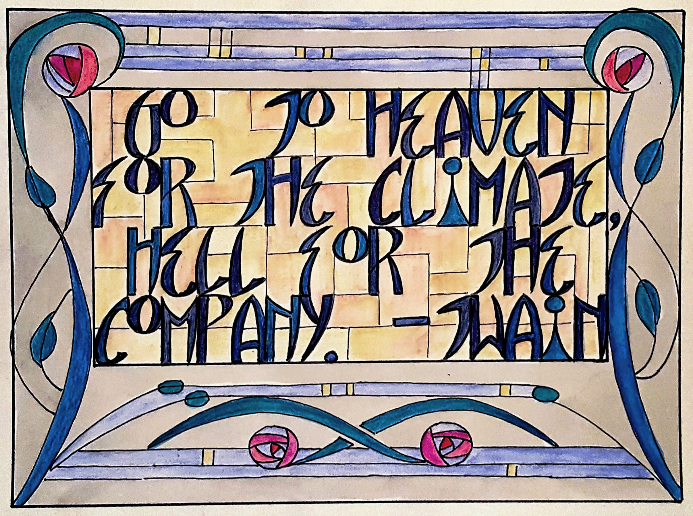 Go to Heaven for the climate...