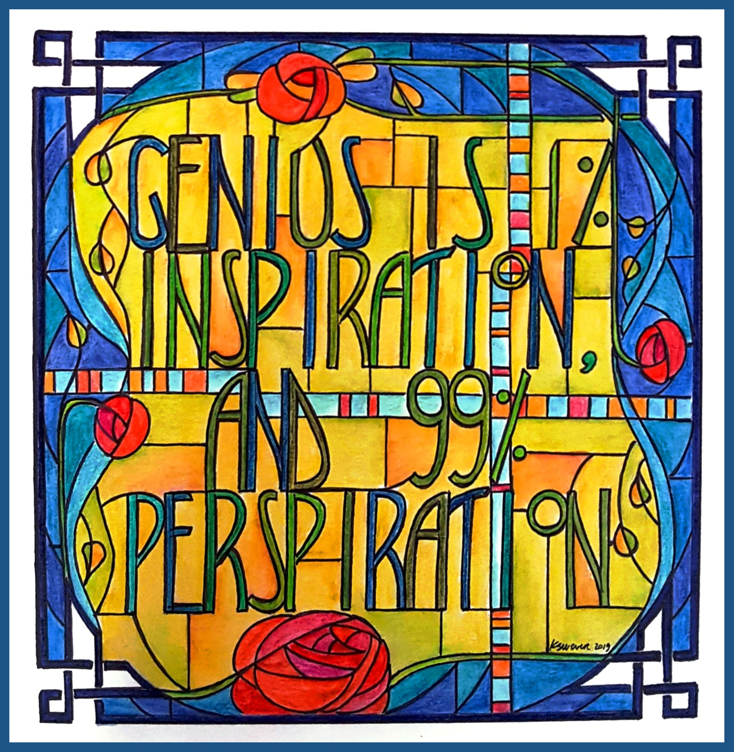 Genius is 1% inspiration