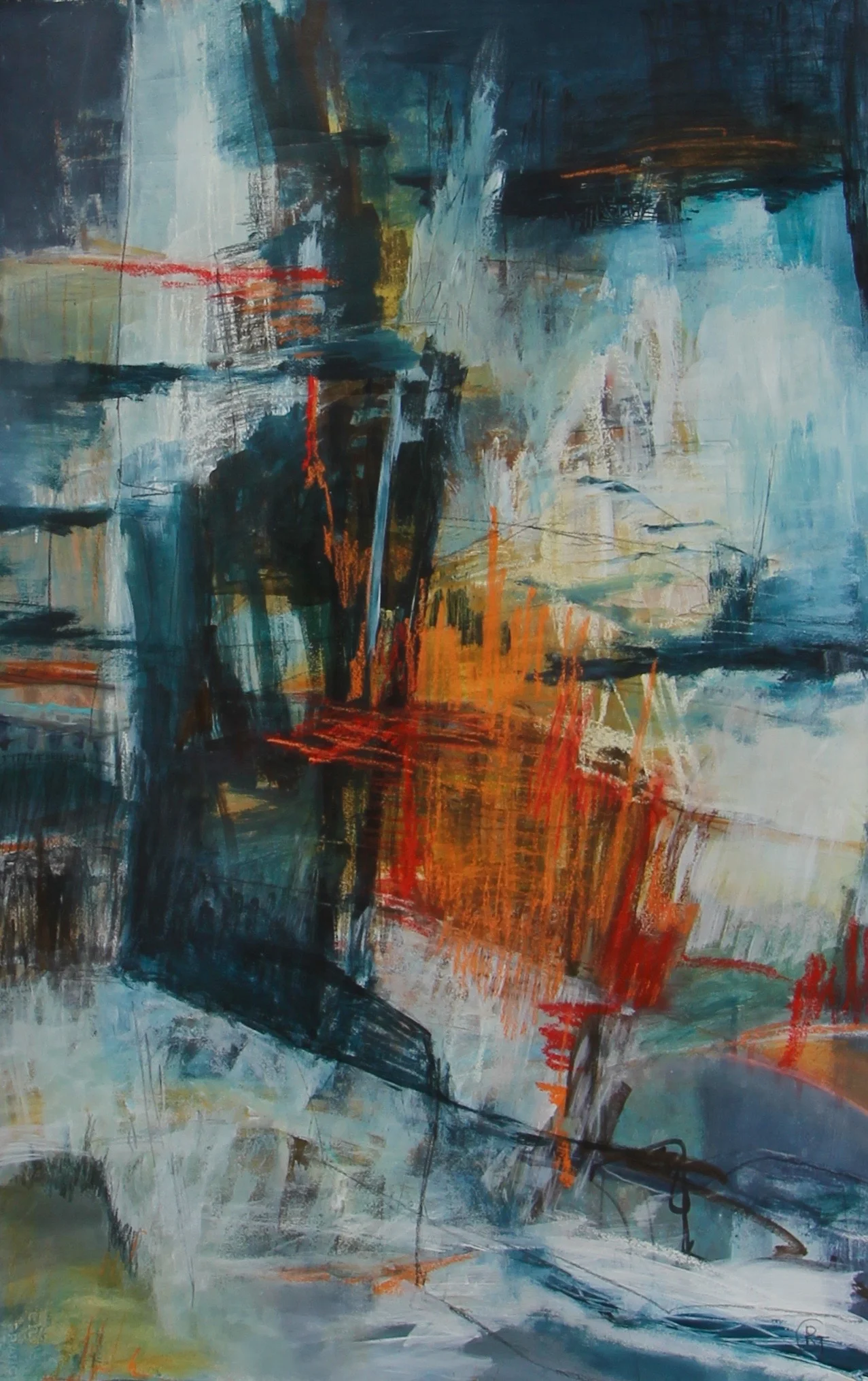 Mixed media on paper