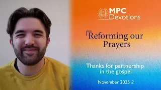 Thanks for Partnership in the Gospel