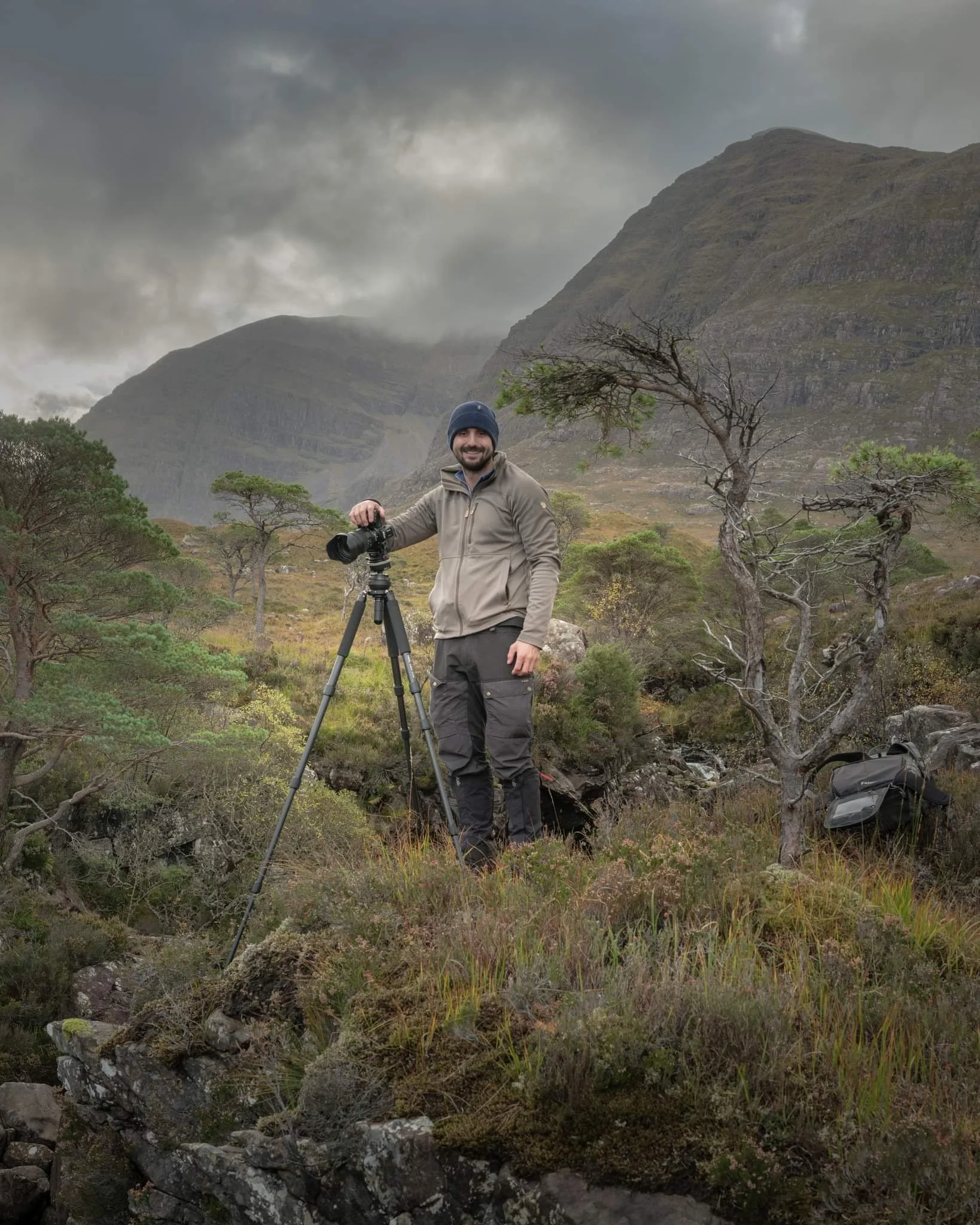 Mark Tolcher on location