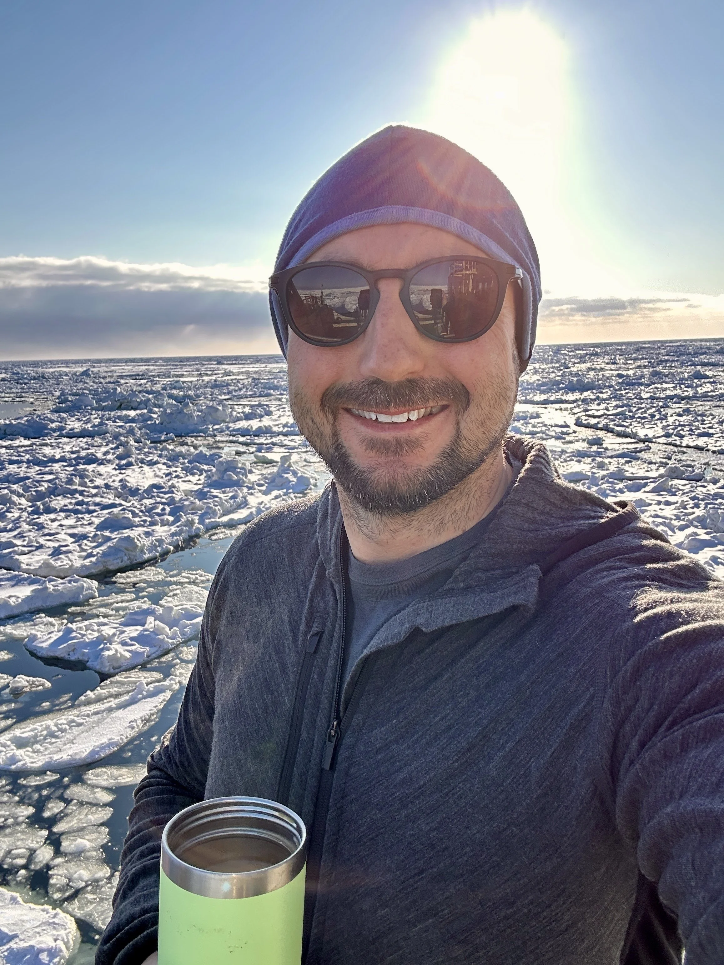 Enjoying a Cup of Tea in the Pack Ice