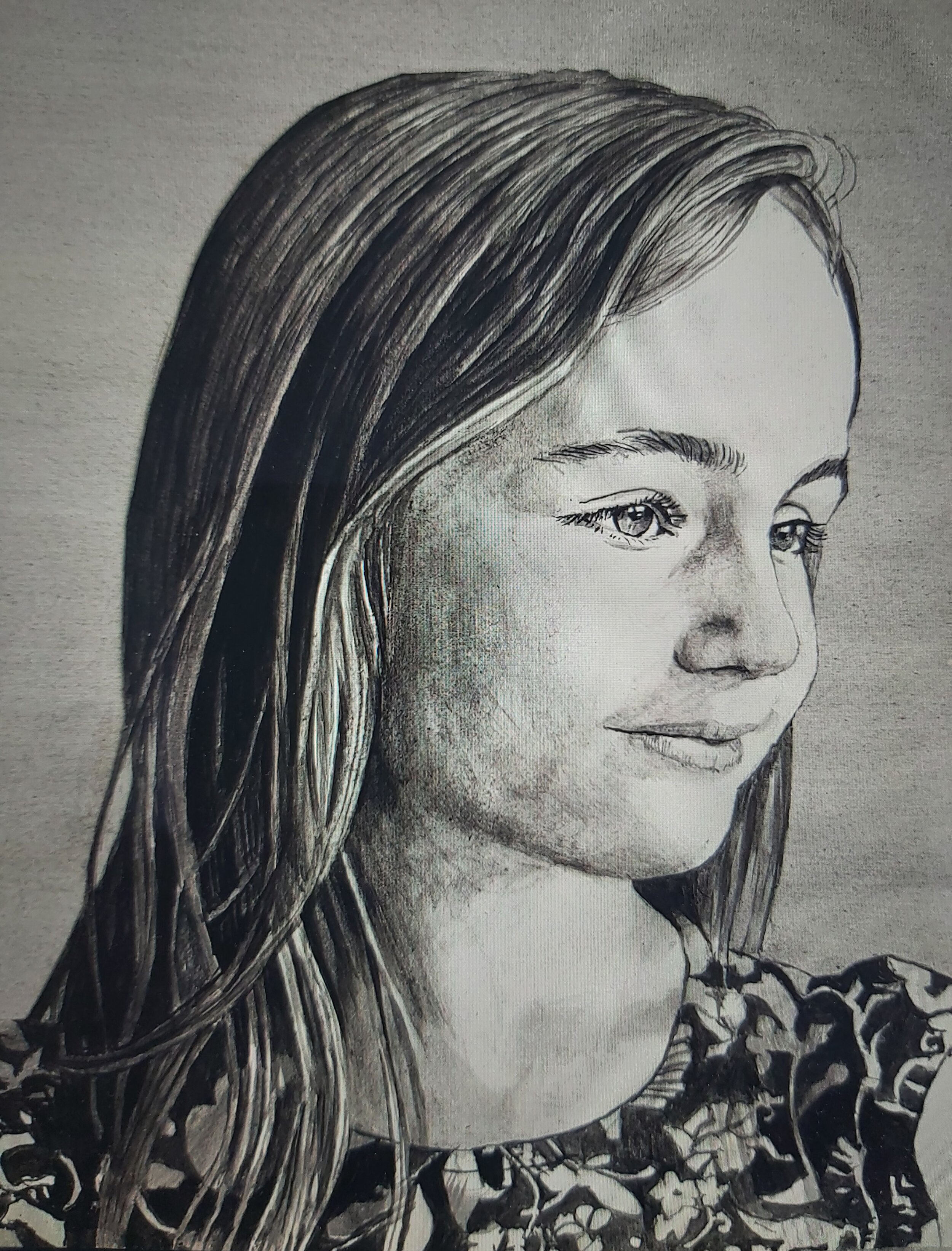 'Beatrice', 2018, acrylic on paper (Commission)