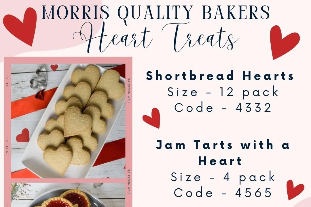 Morris Quality Bakers Heart Shaped Treats