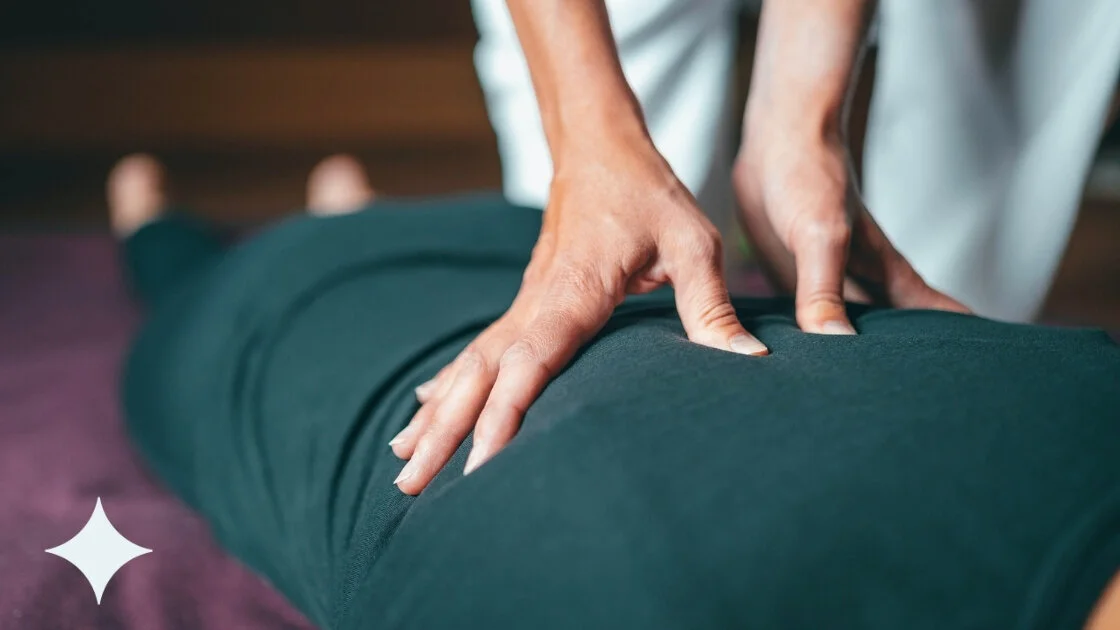 A Wayfinder Doctor of Physical Therapy treating a patient with back pain