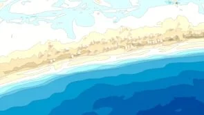 Superstorm Sandy Like Storm on Current (2018) Morphology (Charlestown Rhode Island)