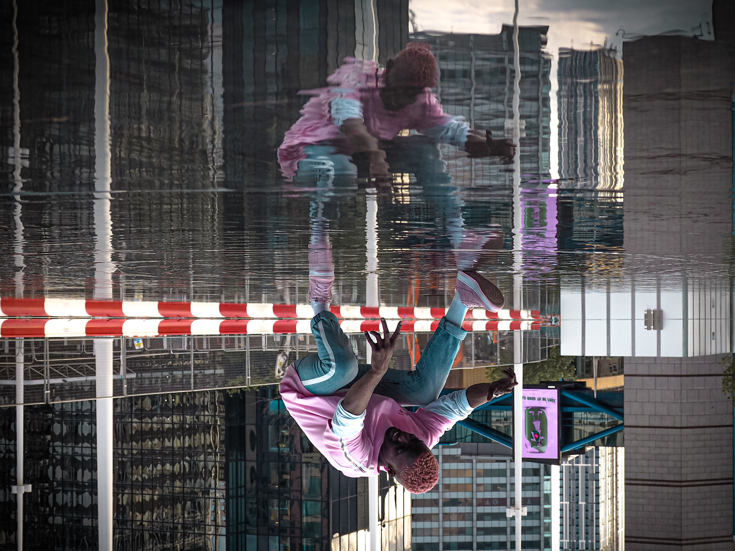 Upside down