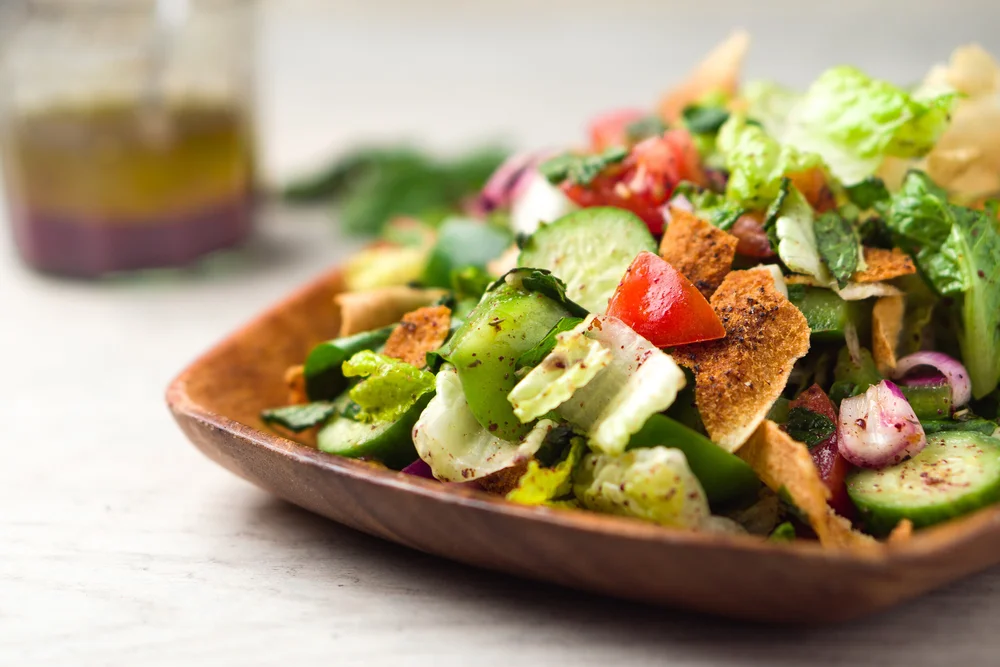 Fattoush with Pomegranate molasses Fattoush with Pomegranate molasses