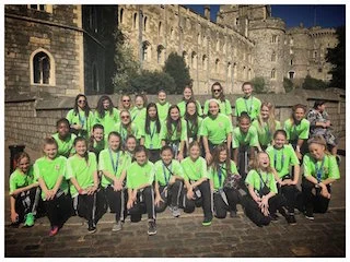 Girls at Windsor Castle