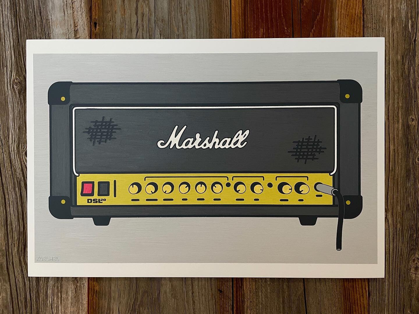 Owen&rsquo;s Amp
16&rdquo;x24&rdquo;
oil on panel

#toddkoelmel #marshallamp #woodstockartist #graphicartwork #madeinthehudsonvalley