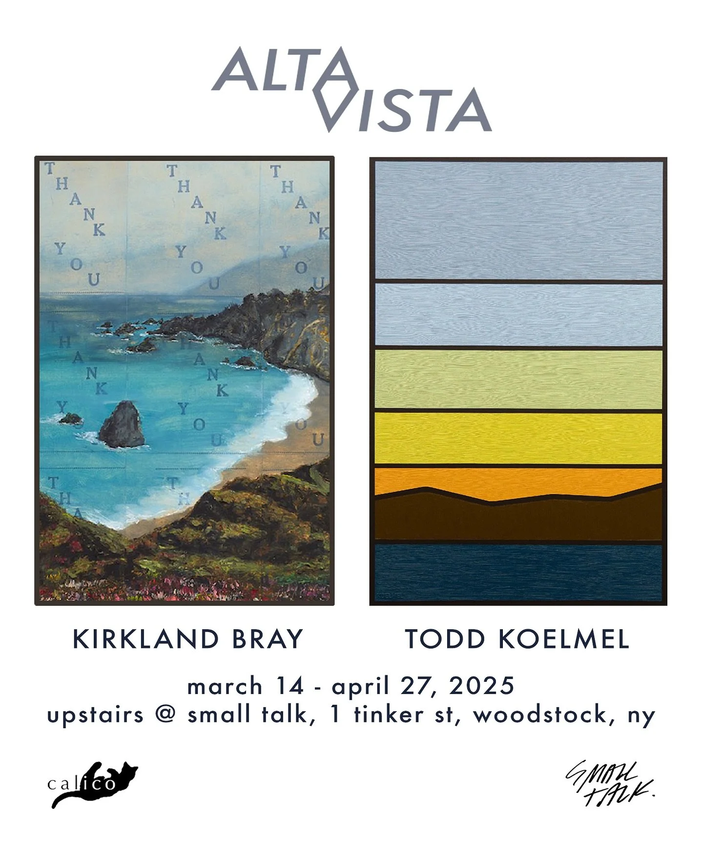 I&rsquo;m happy to be showing new work in Woodstock this Friday March 14th 2025 at Calico Gallery. 

I&rsquo;d love to see anyone who&rsquo;s in the area!!

#toddkoelmel #woodstockartist #madeinthehudsonvalley @calico.ny