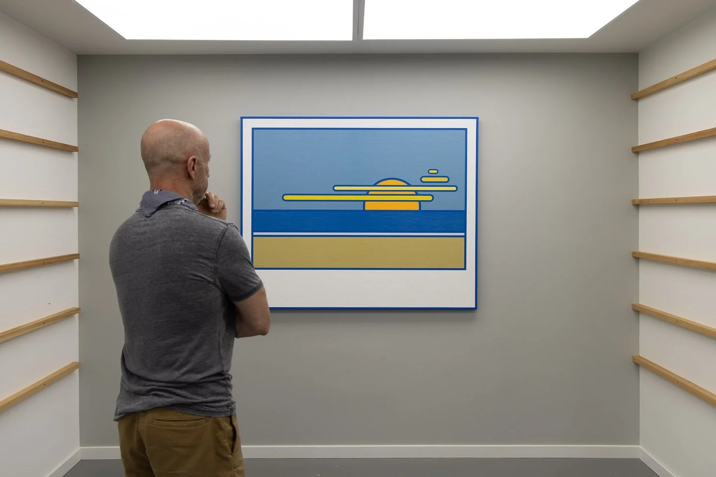 Beach 2 Polaroid 
44&rdquo;x54&rdquo; - oil on canvas

#toddkoelmel #madeinthehudsonvalley #woodstockartist