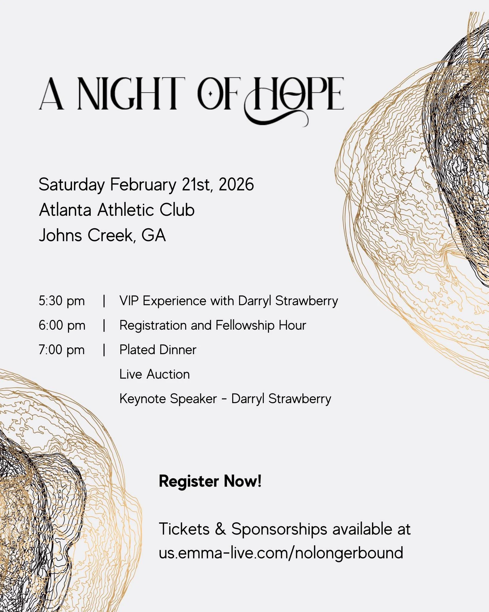 No Longer Bound - A Night of Hope 2026 Gala