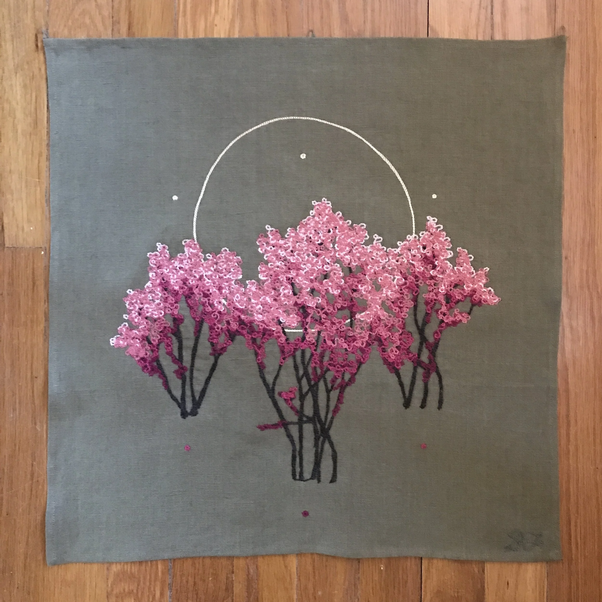 STITCH SKETCH: Three Redbuds