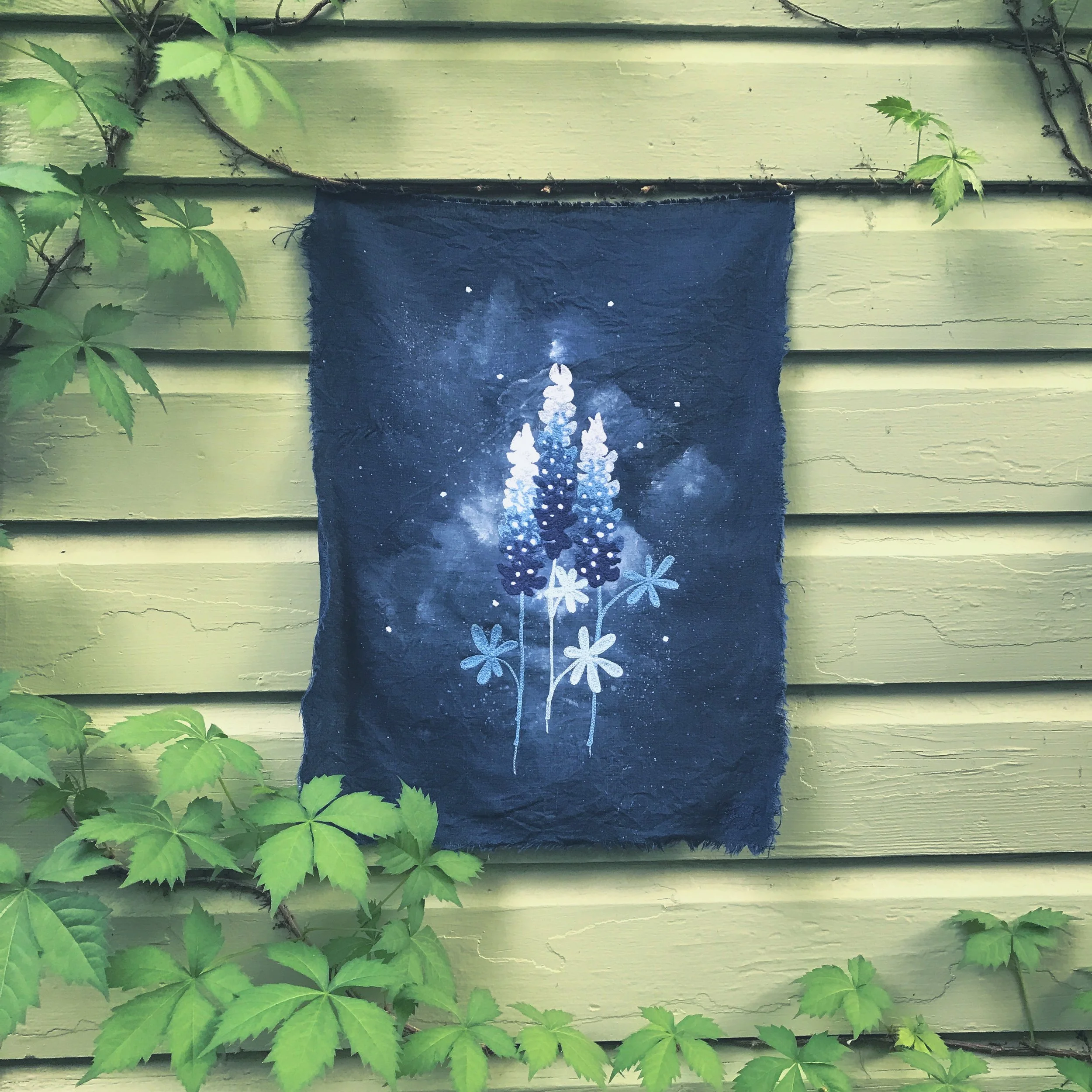 STITCH SKETCH: Bluebonnets in Space