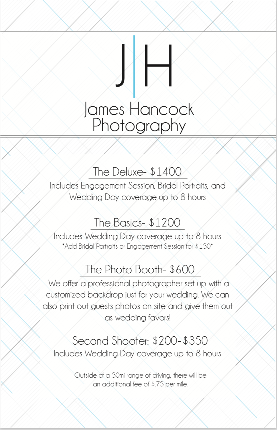 Our very first pricing info